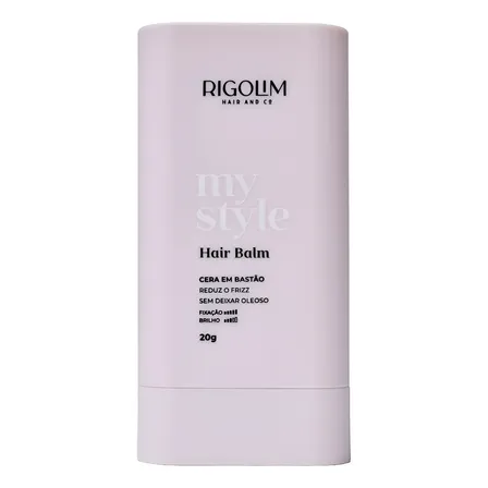 Hair Balm Cera Bastão Antifrizz Sem Oleosidade Rigolim 20g