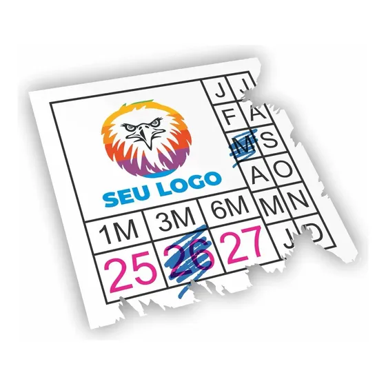 1.440 Lacres Personalizados Destrutíveis Selo Garantia 1x1cm
