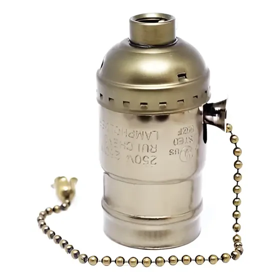 Soquete / Retro / Edison Vintage - Bronze Prensa Cabo Grátis Bronze