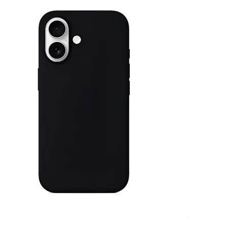 Capa Capinha Aveludada Para iPhone 17 Preto Liso