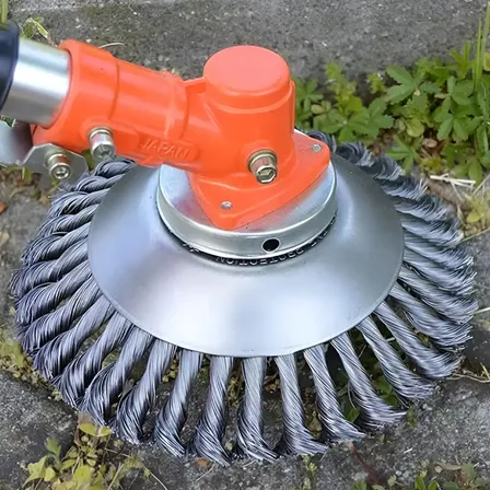 Escova De Aço Roçadeira Limpeza Pavers Calçada Ladrilhos 6
