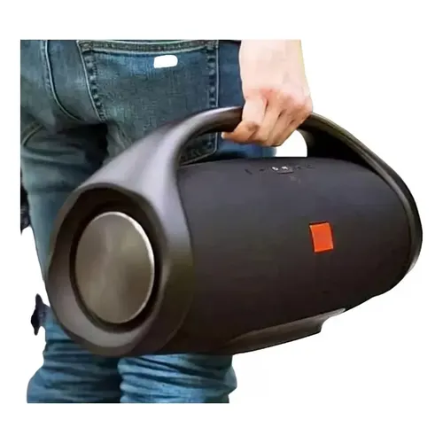 Caixa De Som Boombox Gigante 35cm 70w Bluetooth Oferta Black Preto 127/220v