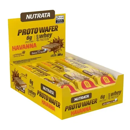 Proto Wafer Havanna 30g Nutrata Caixa C/12un -doce De Leite