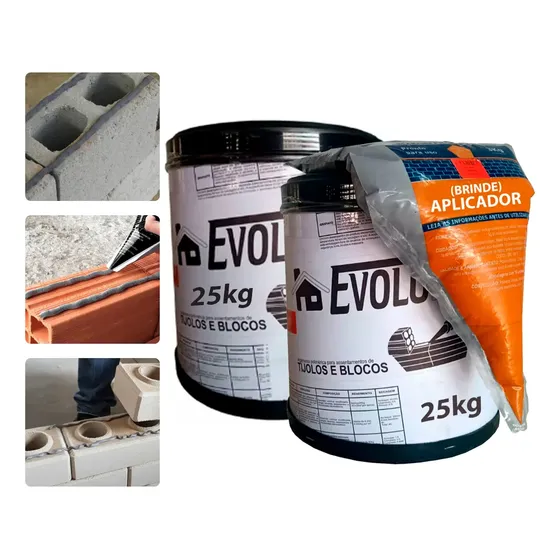 Argamassa De Alto Desempenho Kit 2un 25kg Tijolo Bloco
