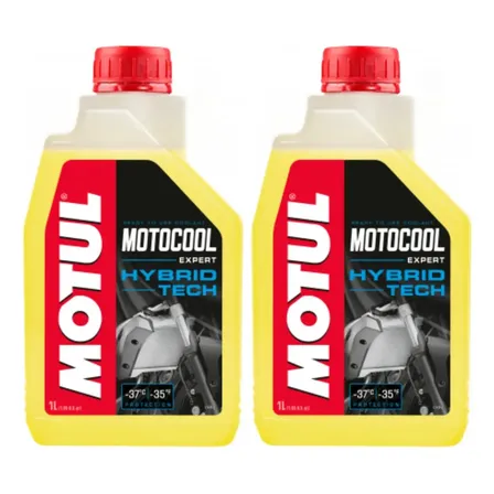 Kit Fluido Radiador Motul Motocool Expert 2 Litros Amarelo