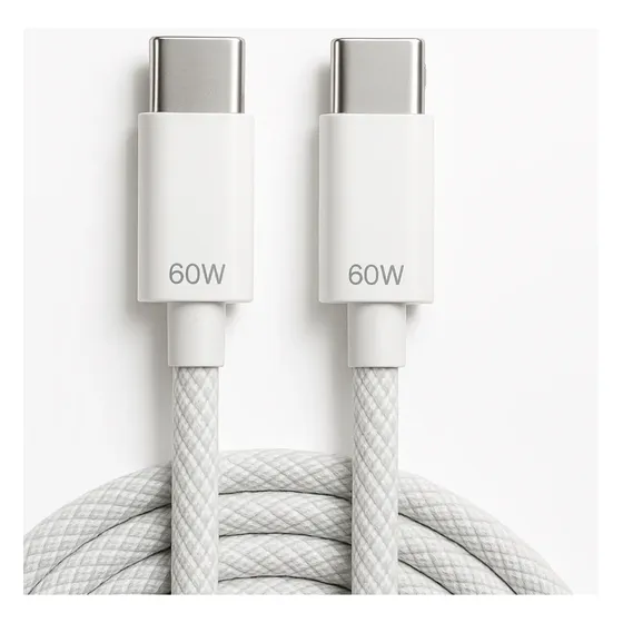 Cabo Usb-c Tipo C Turbo Nylon 2m 60w Compatível Com iPhone