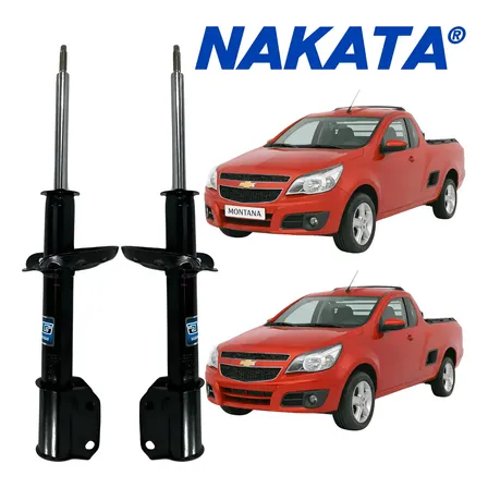 Par 02 Amortecedores Dianteiro Nakata Gm Montana 2010 A 2020