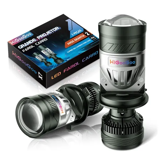 Higoogoo X7 Grande Projetor Farol Carro H4 180w 35000lm
