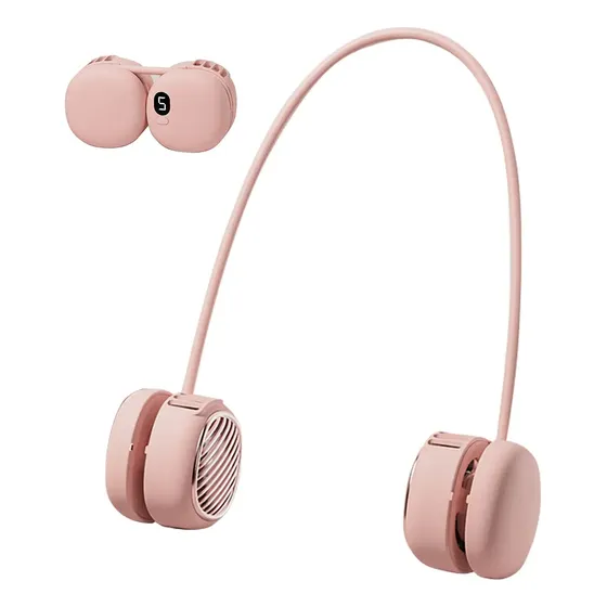 Ventilador De Pescoço Portátil Recarregável Dobrável 360°