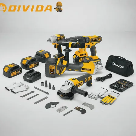 Kit Ferramentas Elétricas 128v Conjunto 4 Peças Profissional