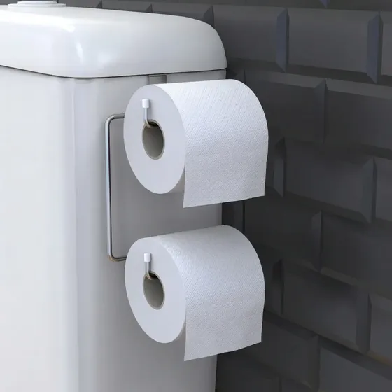 Porta Papel Higiênico Duplo Para Caixa Acoplada Banheiro