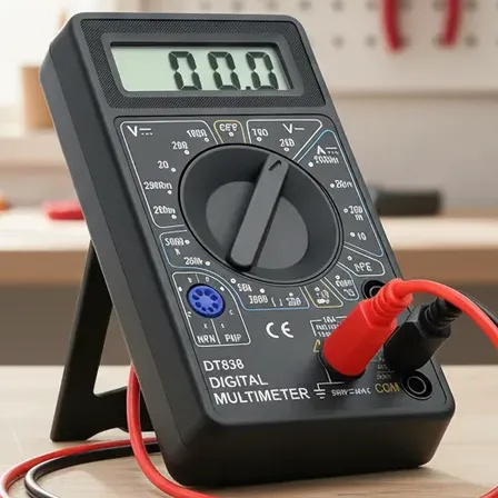 Multimetro Digital Portátil Medição Tensão Bip Profissional