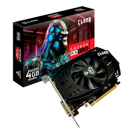 Placa De Vídeo Clanm Rx 560, 4gb, Gddr5, 128-bit, Clanm13323