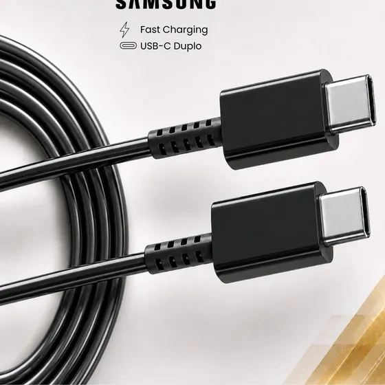 Cabo Samsung Usb-c Turbo Galaxy S22 S23 S24 S25 M12 M13 M14 Preto