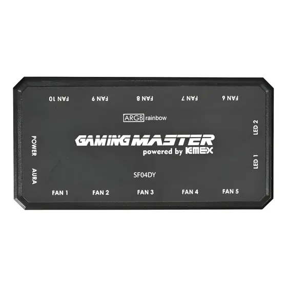 Hub Controladora Argb Gamer 6 Pinos P Cooler Rgb Até 10 Fans