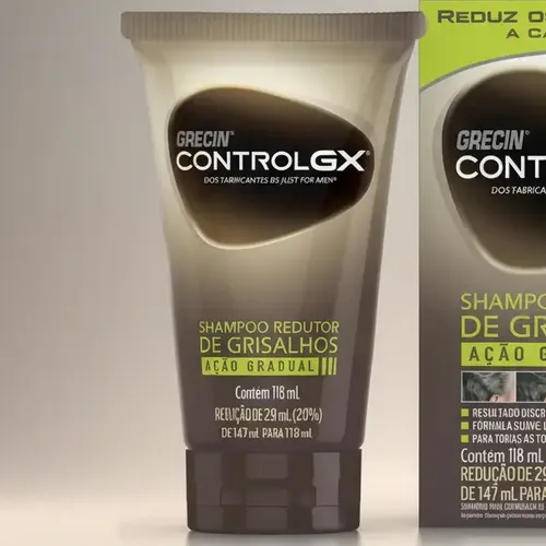 Shampoo Redutor De Grisalhos Grecin Control Gx 118 Original