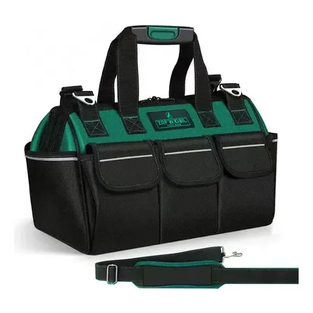 18 Polegadas Ferramentas Bolsas Forte Durável Lona Verde