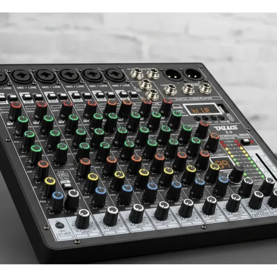 Mesa De Som Tklbls Z8 Com 8 Canaisbluetooth Usb 99 Efeitos
