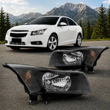 Par Farol Cruze 2011 A 2015 Máscara Negra Visual Esportivo