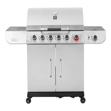 Churrasqueira Grande A Gás De Aço Inox Para Varanda Gourmet