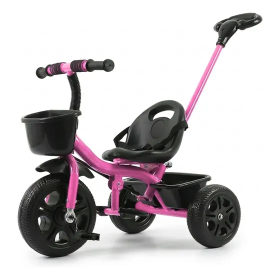 Triciclo Infantil 2 Em 1 Passeio Escolar Luxo C/ Empurrador