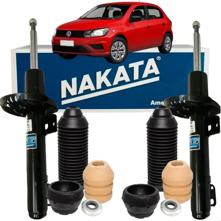 Par Amortecedores Dianteiros Gol Voyage G5 G6 G7 + Kit Coxim