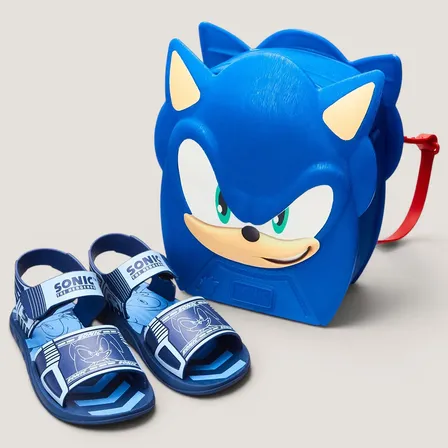 Sandália Grendene Kids-23336 Azul/azul Medio Liso 29.30 Br