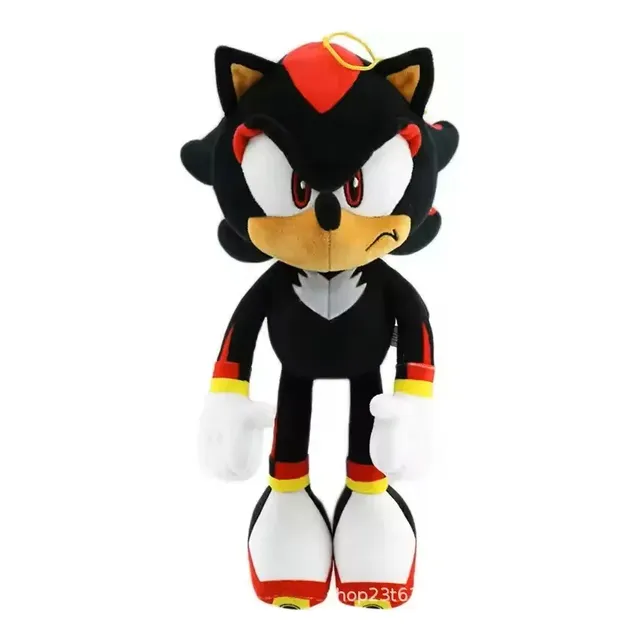 Boneco De Pelúcia Turma Do Sonic - Shadow 33 Cm Preto