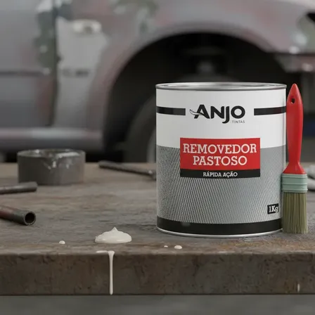 Removedor Pastoso Tinta Automotiva Anjo 1kg Com Pincel