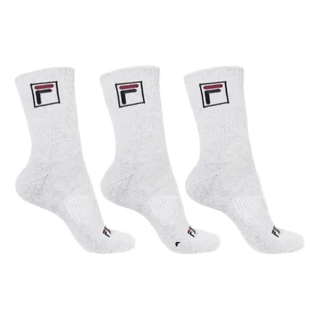 Kit Tripack Meia Fila Cano Alto Fbox Masculina Branca Meias Brancas Logo 39-43