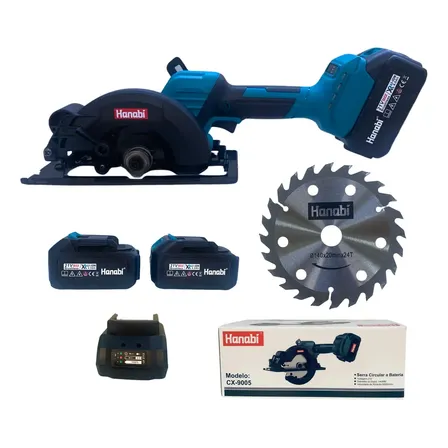 Serra Circular Sem Fio Brushless Profissional 2 Baterias 21v 127/220v