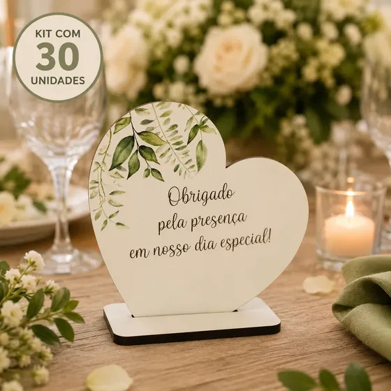 Lembrancinha De Casamento E Noivado Coração Mdf