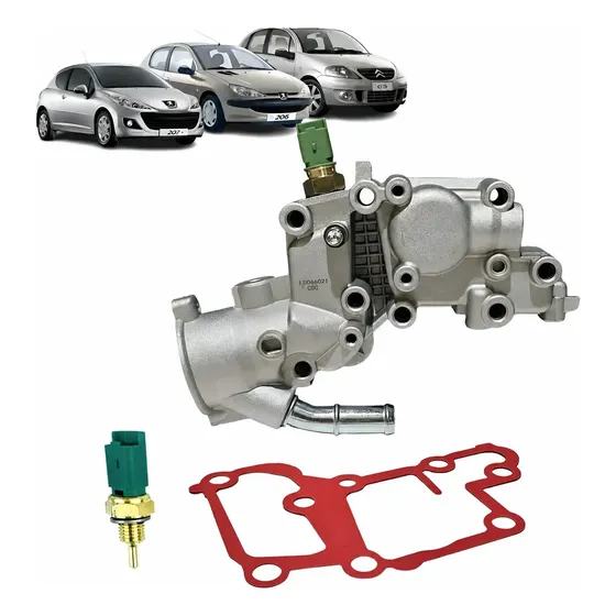 Carcaca Valvula Termostatica Peugeot 206 207 Sw Citroen C3