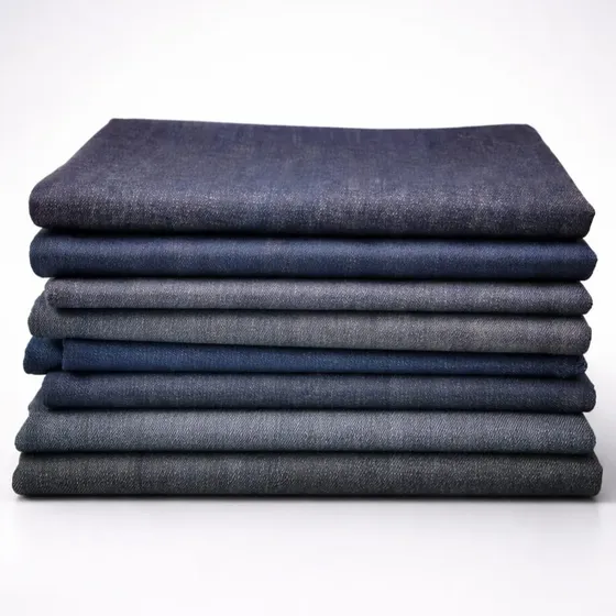 3kg Retalhos Tecidos Jeans Cores Variadas 100% Algodão Azul Liso