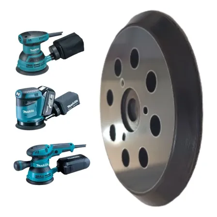 Base Lixadeira Velcro Orbital Para Makita Dewalt 3 Furos