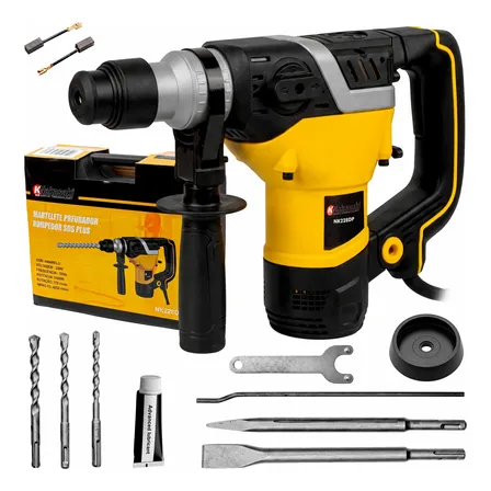 Martelete Rompedor Furadeira Profissional Sds Plus 2400w Amarelo 110v 60hz