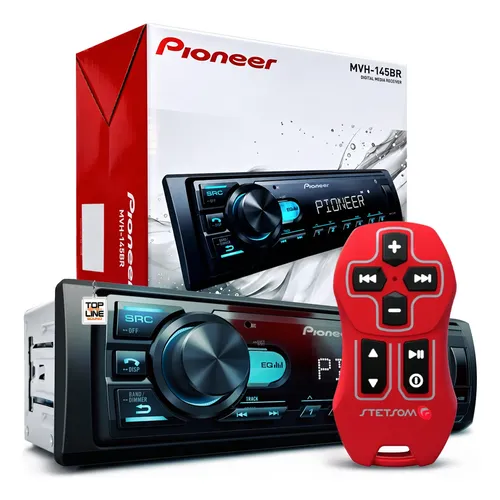 Radio Mp3 Pioneer Bluetooth Usb + Controle Stetsom 500m