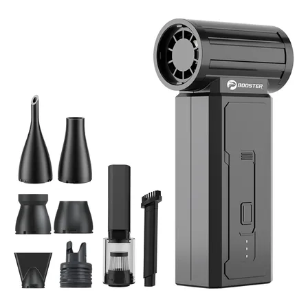 Soprador Turbo 130000rpm Com Acessórios De Sucção, 55m/s Preto
