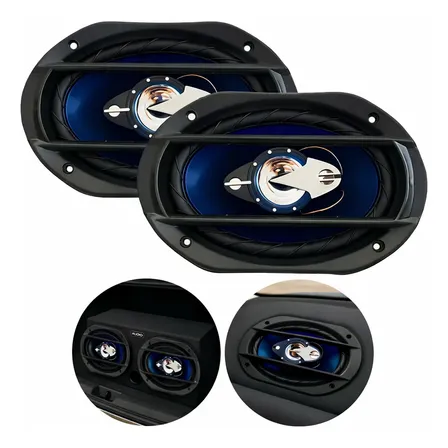 6x9 Orion Alto Falante Par Quadriaxial 110w Rms 69 Estéreo Azul