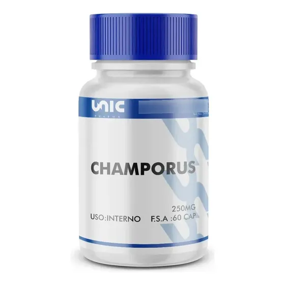 Unicpharma Champorus 250mg - 60 Cápsulas Sem Sabor