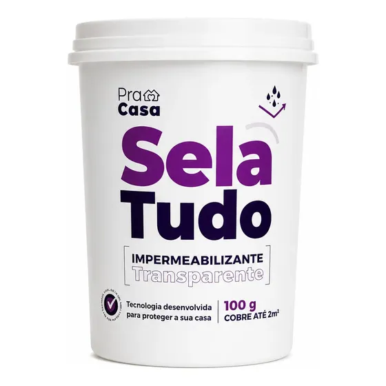 Selante Selatudo Impermeabilizante 100g + Pincel Brinde