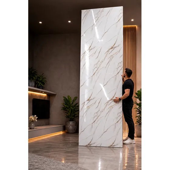 Placa Adesiva Parede Mármore 3d Lavável Kit 2 Rolos 60 120x3 Branco