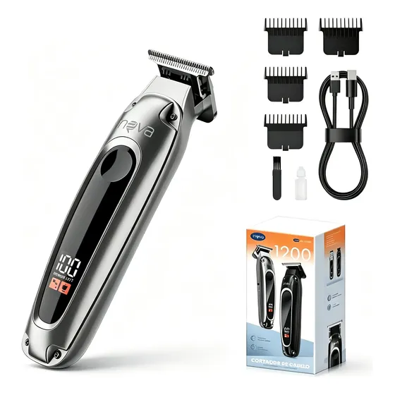Máquina De Cortar Cabelo Elétrica Inova Portátil Precisão