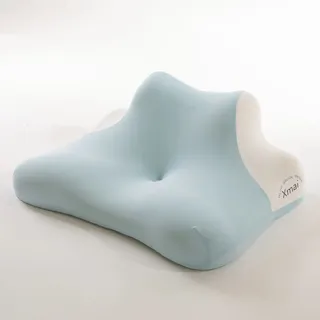 Travesseiro Espuma Memória Para Dormir De Barriga Para Baixo Azul-celeste