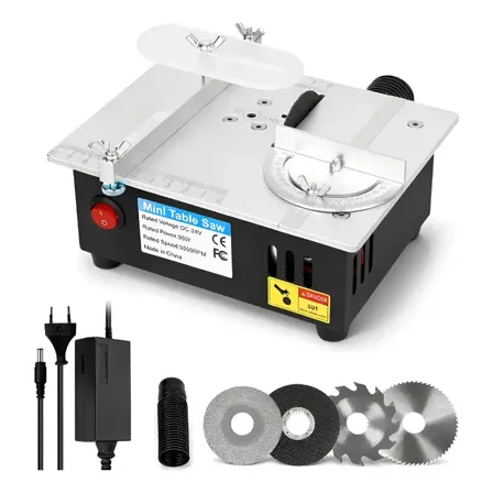 Mini Serra Bancada Multifuncional Turbo Hobby Com Acessórios 127/220v