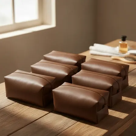 Kit 10 Necessaire Bolsa Viagem Organizador Porta Maquiagem Marrom