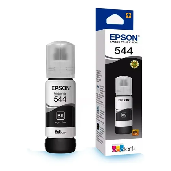 Tinta Epson T544 Preto Original 65ml L1250 L3250 L5290 L3150