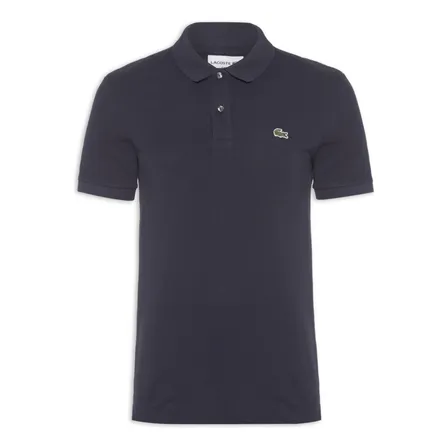 Polo Masculina Slim Fit Em Petit Piquet - Azul Marinho Azul 4 (fr) / M (br)