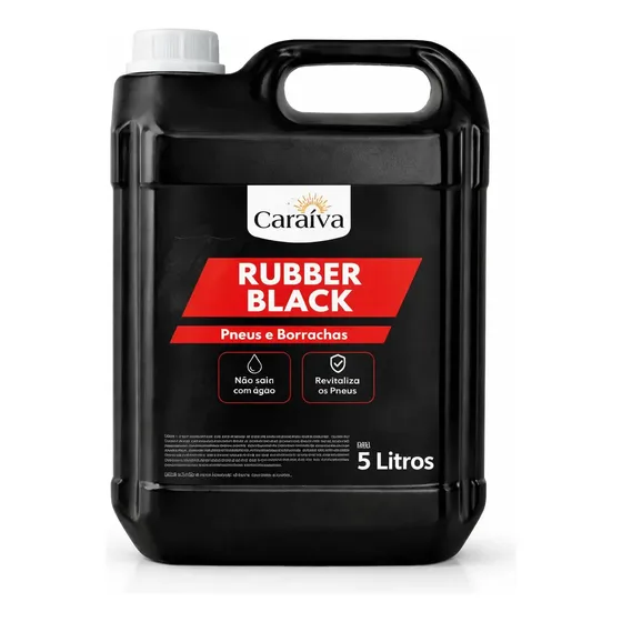Pretinho Automotivo Black 5l Para Pneus Borrachas Resistente