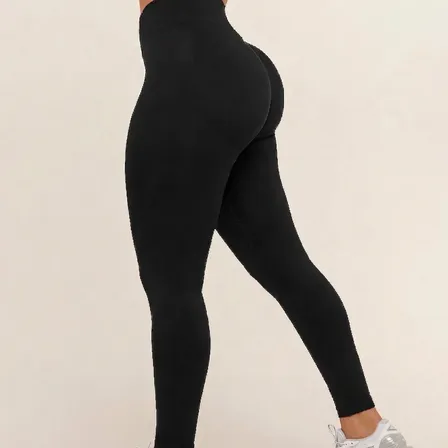 Calça Legging Feminina Cintura Alta Leg Grossa Fitness Preto Gg